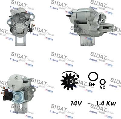 Fispa S12DE0750A2 - Стартер unicars.by