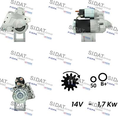 Fispa S12MH0014A2 - Стартер unicars.by