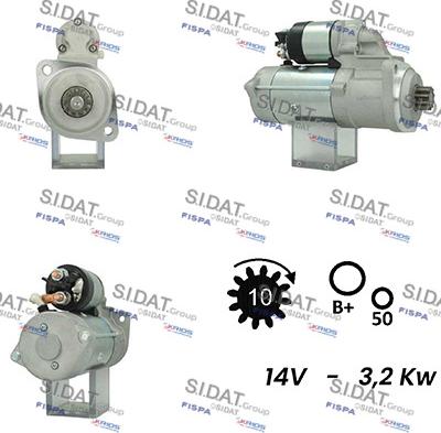 Fispa S12ML0709A2 - Стартер unicars.by