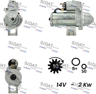 Fispa S12VA0010A2 - Стартер unicars.by