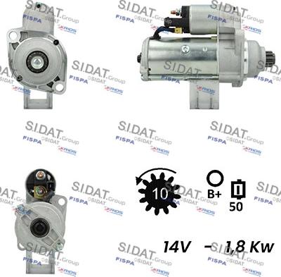 Fispa S12VA0027A2 - Стартер unicars.by