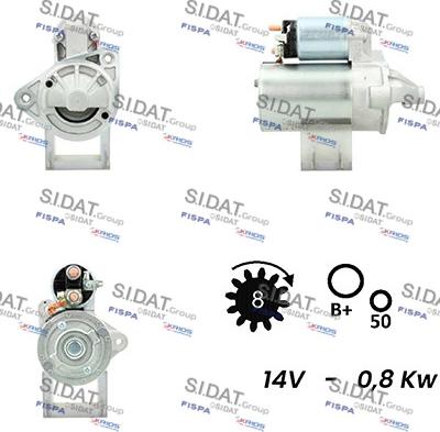 Fispa S12VA0240A2 - Стартер unicars.by