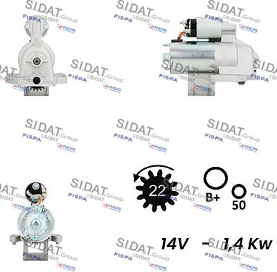 Fispa S12VS0695A2 - Стартер unicars.by