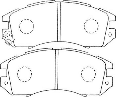 Ashuki S011-08 - Тормозные колодки, дисковые, комплект unicars.by