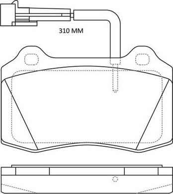 FIT FP1053E - Тормозные колодки, дисковые, комплект unicars.by