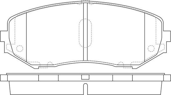 Quinton Hazell T5135 - Тормозные колодки, дисковые, комплект unicars.by