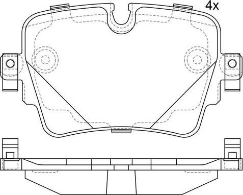 FIT FP1753 - Тормозные колодки, дисковые, комплект unicars.by