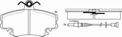 FIT FP3350E - Тормозные колодки, дисковые, комплект unicars.by