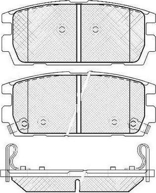 OEMparts NHC-1264 - Тормозные колодки, дисковые, комплект unicars.by