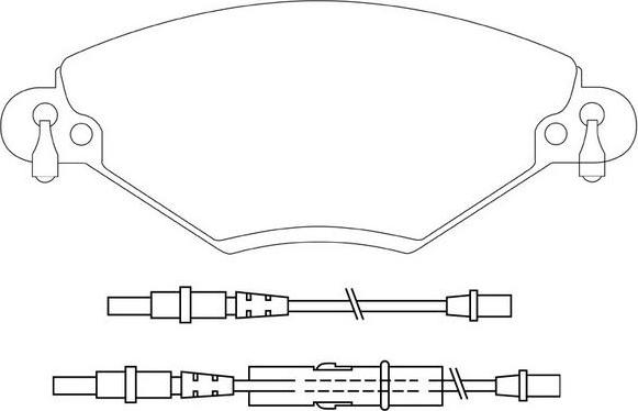 VW 1611456480 - Тормозные колодки, дисковые, комплект unicars.by