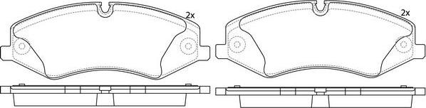 FIT FP7367E - Тормозные колодки, дисковые, комплект unicars.by