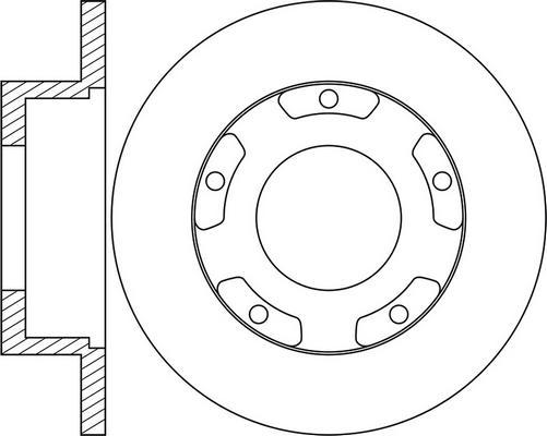 Blue Print ADF124349 - Тормозной диск unicars.by