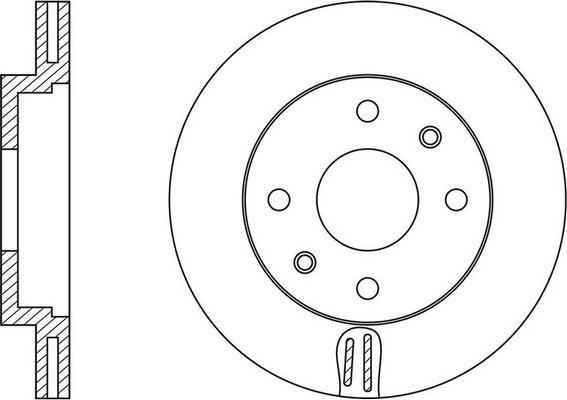 BENDIX 551014X - Тормозной диск unicars.by