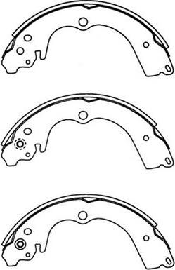 FIT FT0757 - Комплект тормозных колодок, барабанные unicars.by