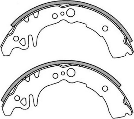 FIT FT1201 - Комплект тормозных колодок, барабанные unicars.by