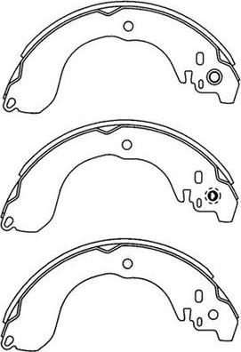FIT FT1211 - Комплект тормозных колодок, барабанные unicars.by