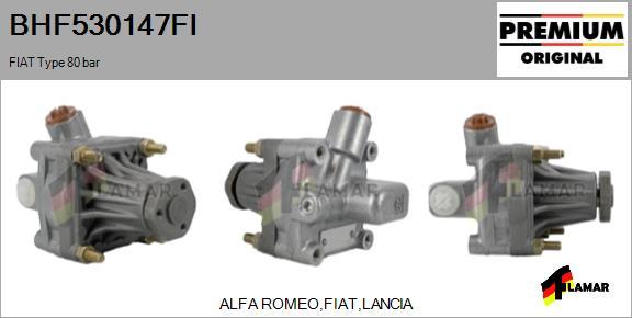 FLAMAR BHF530147FI - Гидравлический насос, рулевое управление, ГУР unicars.by