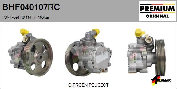 FLAMAR BHF040107RC - Гидравлический насос, рулевое управление, ГУР unicars.by