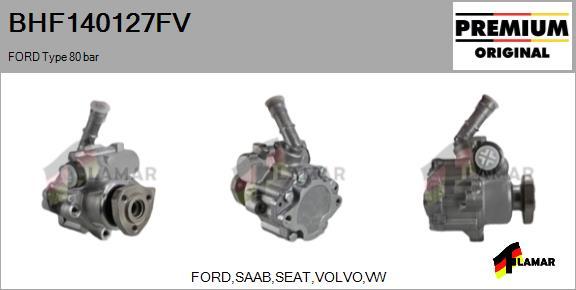 FLAMAR BHF140127FV - Гидравлический насос, рулевое управление, ГУР unicars.by