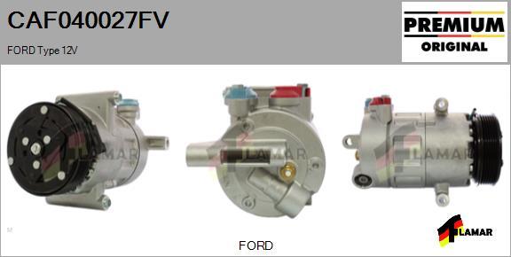 FLAMAR CAF040027FV - Компрессор кондиционера unicars.by