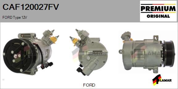 FLAMAR CAF120027FV - Компрессор кондиционера unicars.by