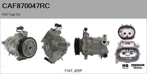 FLAMAR CAF870047RC - Компрессор кондиционера unicars.by