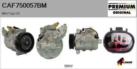 FLAMAR CAF750057BM - Компрессор кондиционера unicars.by