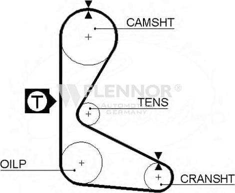 Flennor 4922 - Зубчатый ремень ГРМ unicars.by