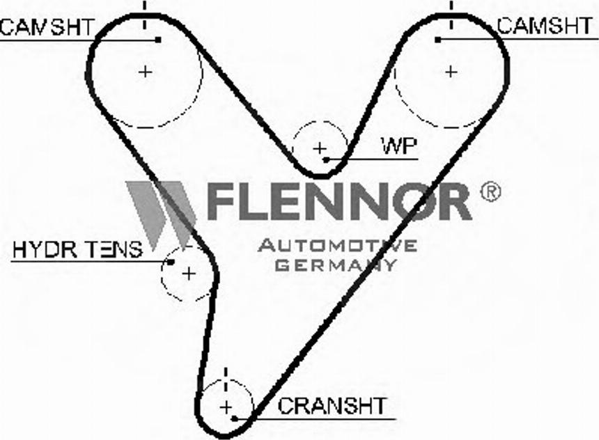 Flennor 1013 - Зубчатый ремень ГРМ unicars.by