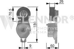 Flennor FS99388 - Ролик, поликлиновый ремень unicars.by