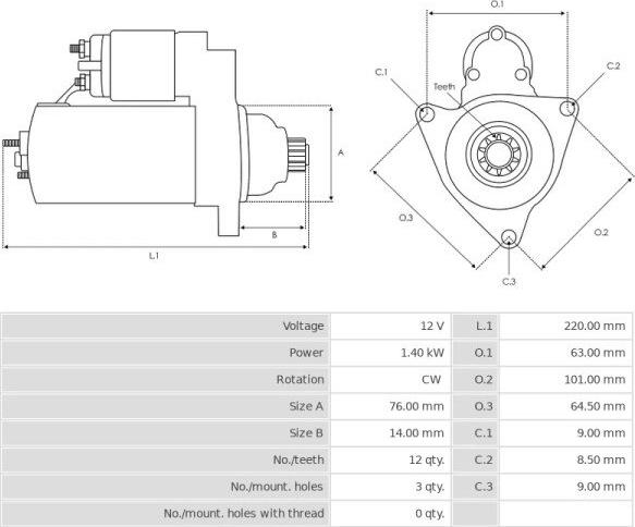 FORD F81U11000AA - Стартер unicars.by