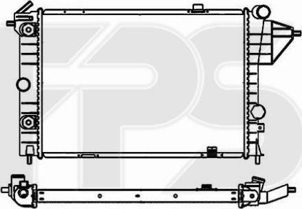 FPS 52 A285 - Радиатор, охлаждение двигателя unicars.by