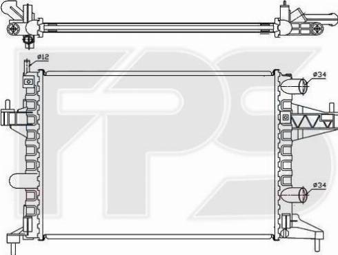 FPS FP 52 A265 - Радиатор, охлаждение двигателя unicars.by