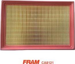 FRAM CA8121 - Воздушный фильтр, двигатель unicars.by