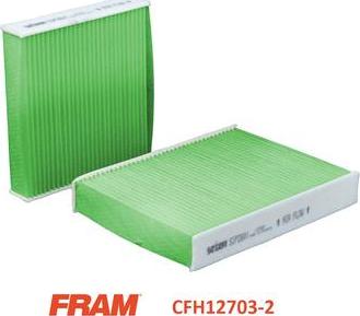 FRAM CFH12703-2 - Фильтр воздуха в салоне unicars.by