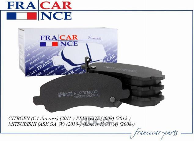 Francecar FCR30B002 - Тормозные колодки, дисковые, комплект unicars.by