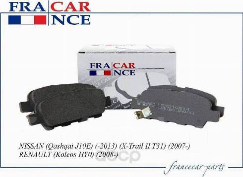 Francecar FCR210514 - Тормозные колодки, дисковые, комплект unicars.by