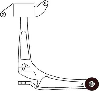 FRAP F3296 - Рычаг подвески колеса unicars.by