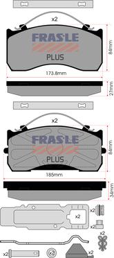 FRAS-LE PD/533-K020-PLUS - Тормозные колодки, дисковые, комплект unicars.by