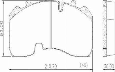 FRAS-LE PD/142-K023 _ CV Advan - Тормозные колодки, дисковые, комплект unicars.by