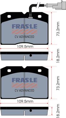 FRAS-LE PD/151-A-CV - Тормозные колодки, дисковые, комплект unicars.by