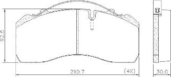 Brake Engineering PA1742 - Тормозные колодки, дисковые, комплект unicars.by