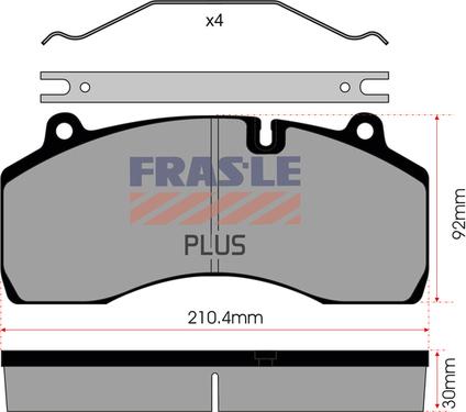 FRAS-LE PD/209-PLUS - Тормозные колодки, дисковые, комплект unicars.by