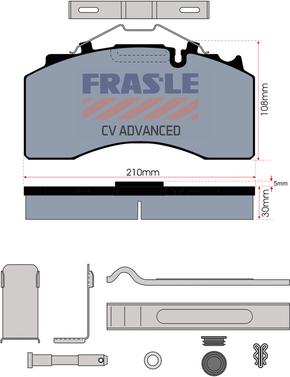 FRAS-LE PD/211-N-K046-CV - Тормозные колодки, дисковые, комплект unicars.by