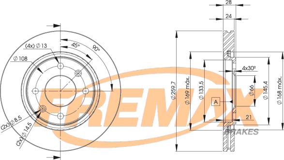 FREMAX BD-9406 - Тормозной диск unicars.by