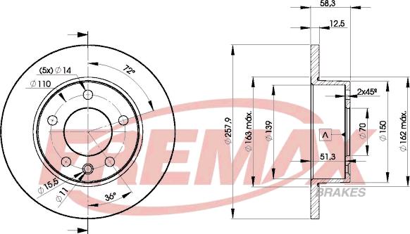 FREMAX BD-9040 - Тормозной диск unicars.by