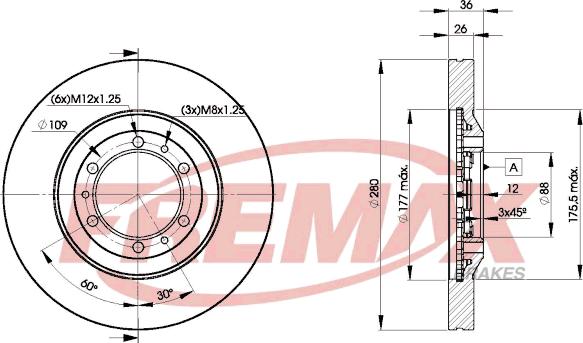 FREMAX BD-9050 - Тормозной диск unicars.by