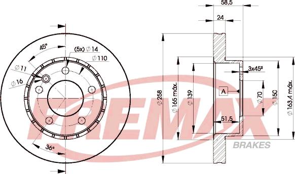 FREMAX BD-9039 - Тормозной диск unicars.by