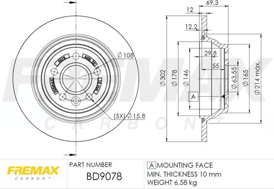 FREMAX BD-9078 - Тормозной диск unicars.by