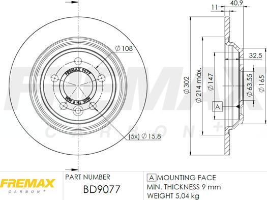 FREMAX BD-9077 - Тормозной диск unicars.by